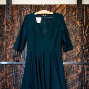 BHLDN Valdis Midi Dress | 12 | New | Emerald Green